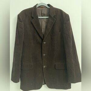 Tasso Elba Brown Corduroy Blazer Jacket Men’s Size L